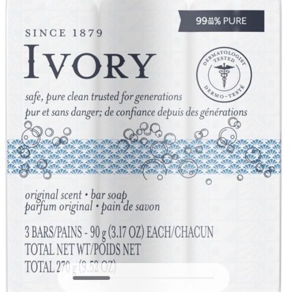 COPY - Ivory Bar Soap Original Scent 3.17oz, 3 count original scent 15x soap in… - Picture 2 of 3